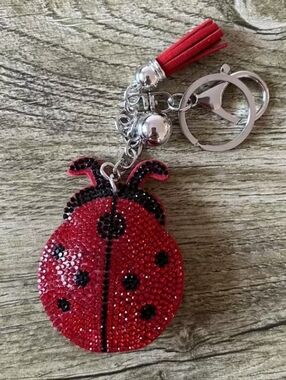 Ladybug Keychain Charm/bag Charm in Red and Black